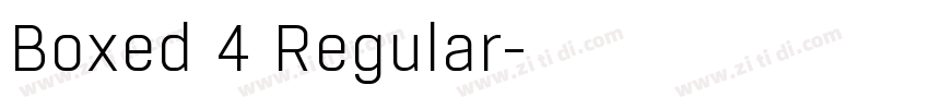 Boxed 4 Regular字体转换
